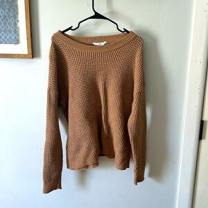 Time & Tru Waffle Knit Sweater